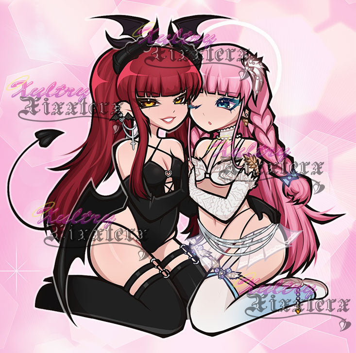 Libby & Ange Chibi Decal