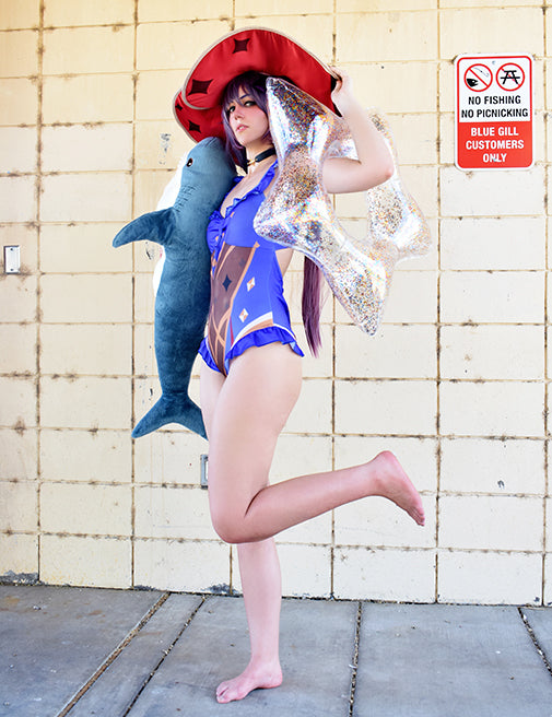 Mona Ready for a Swim Print