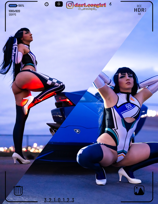 Satsuki Racing Queen Graphics Print