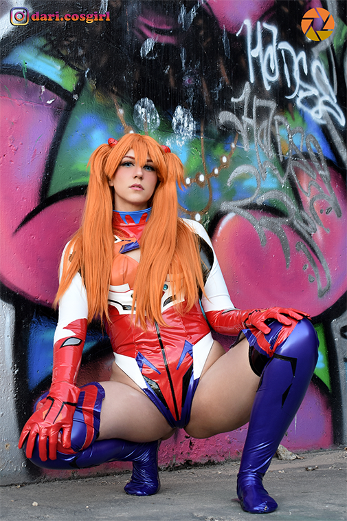 Asuka Battle Suit Kneeling Print