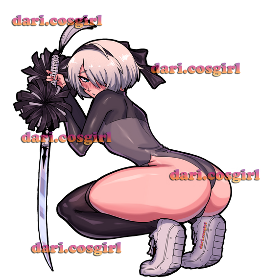 2B Cheerleader Decal Sticker