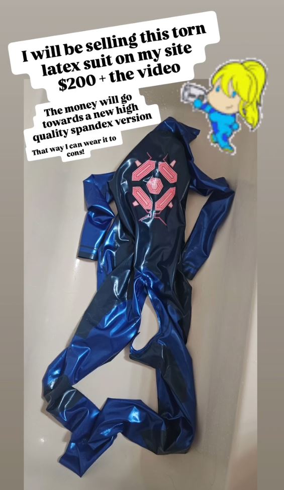 Zero Suit Samus Torn Suit Cosplay + Video Download